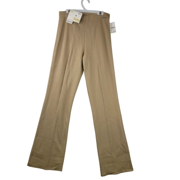 Geiger Ribbed Wool Pants Buff Size US 8 Made In Austria Pure New Wool Deadstock - Picture 1 of 11